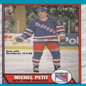Michel Petit - 1989 O Pee Chee Hockey Card